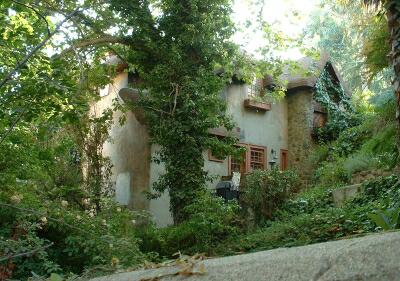Large storybook cottage.